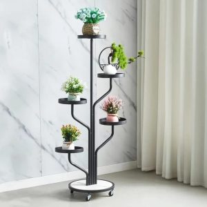 INDOOR METAL FLOWER POT STAND IN 5 TIER