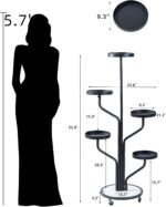 Tree Style Plant Stand – Multi-Level Indoor Plant Rack (Gold & Black) গাছের ডাল ডিজাইনের মাল্টি-লেভেল ইনডোর প্ল্যান্ট স্ট্যাড - Image 3