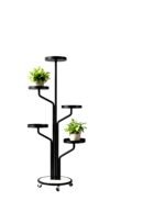 Tree Style Plant Stand – Multi-Level Indoor Plant Rack (Gold & Black) গাছের ডাল ডিজাইনের মাল্টি-লেভেল ইনডোর প্ল্যান্ট স্ট্যাড - Image 2