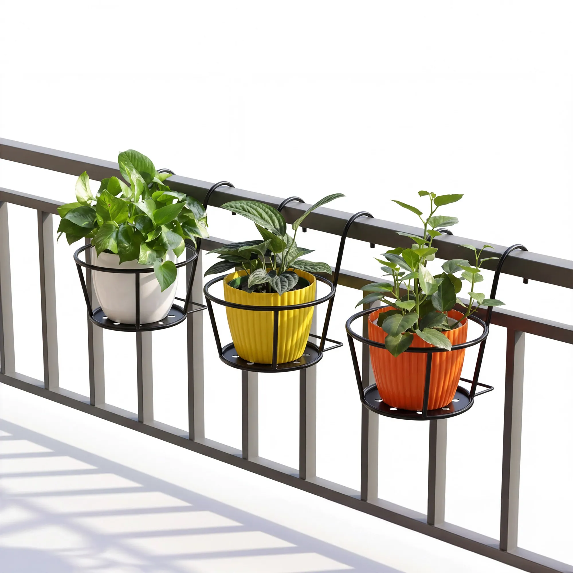 Hanging Iron Pot Holder ব্যালকনি আয়রন পট হোল্ডার