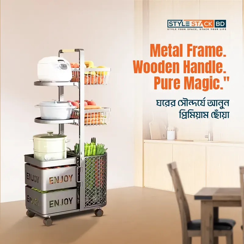 Multifunctional Stylish Storage Rack – Premium Organizer - Image 4