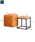 Smart 5-in-1 Ottoman Cube Chair Table Set - অটোমান কিউব চেয়ার টেবিল সেট - Image 5