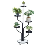 Tree Style Plant Stand Black ব্লাক কালার গাছের ডাল ডিজাইনের মাল্টি-লেভেল ইনডোর প্ল্যান্ট স্ট্যাড