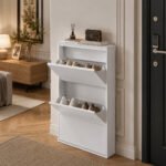 Modern 3-Drawer Shoe Cabinet Rack - Image 3