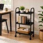 3 - Tier Metal Trolley Rack - Image 3